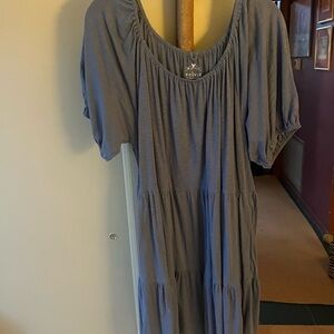 Velvet Women’s Midi Dress in Dusty Blue